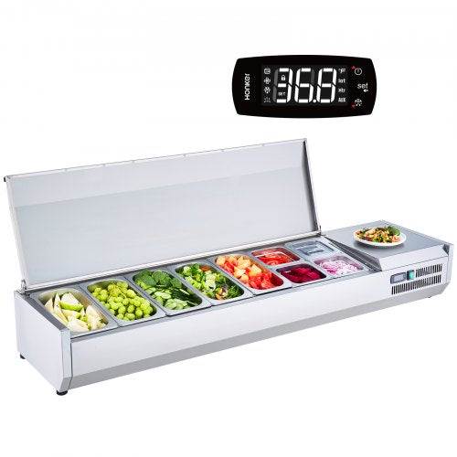 Refrigerated Condiment Prep Station for Sandwich Shops and Quick-Service Kitchens