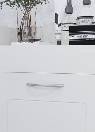 31" Tilt Out Laundry Hamper, Free Standing Home Organizer Hamper, Bathroom Storage Cabinet, White