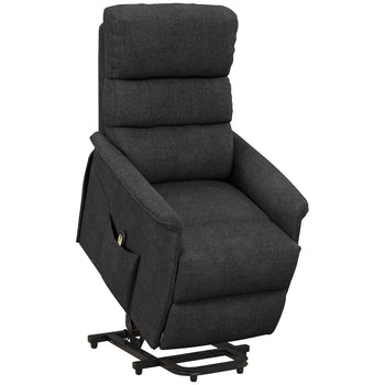Power Lift Chair for Seniors, Electric Lift Recliner Chair with Remote Control, Side Pockets for Living Room, Black