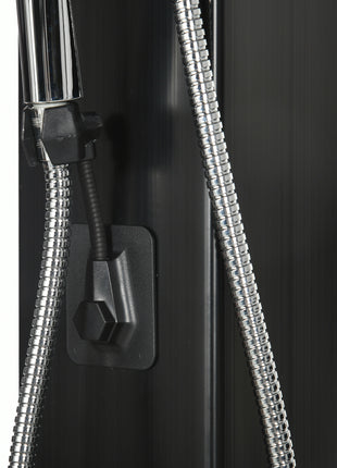 10.6 Gallons Solar Heated Shower with 360 Rotating Rainfall, Handheld Shower Head, Temperature Adjustment & Foot Shower, 2-Section Outdoor Shower for Backyard Poolside Beach Pool Spa, 7ft