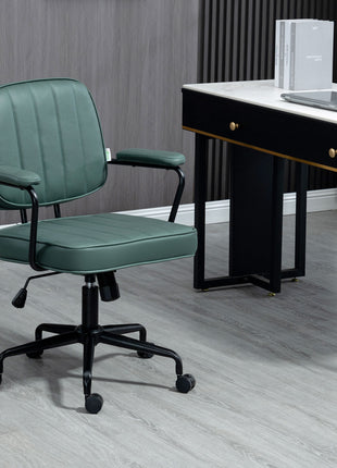 Home Office Chair with Adjustable Height and Tilt, Green