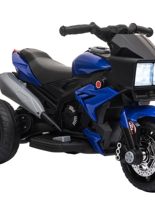 6V Kids Motorcycle Toddler Ride-on Toy, High-Traction Battery-Operated Mini Electric Motorbike with Forward/Reverse Switch, Music, Headlights, Horn, Blue
