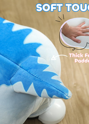 6V Kids Electric Ride on Animal Tyrannosaurus with Music Forward for Aged 18-36 Months, Blue