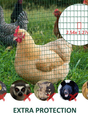 PVC Coated Steel Chicken Rabbit Mesh Fencing Wire Garden Galvanized Fence Border