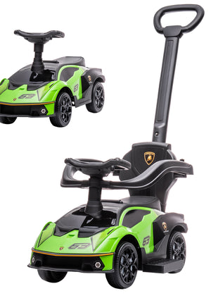 Toddler Push Car, Lamborghini Stroller Walking Car Age for 1-3, Green