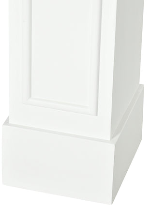 Modern Fireplace Mantel, Surround Mantels for Fireplace with Decorative Pattern Interior Width 29" White