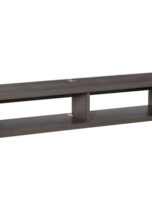 Wall Mounted TV Stand, Media Console Floating Storage Shelf for Living Room or Home Office, Dark Grey