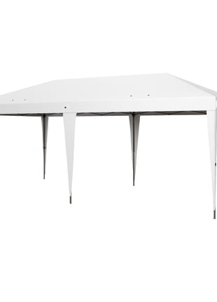 10' x 19.2' Outdoor Gazebo Pop Up Canopy Party Tent with Carrying Bag, White