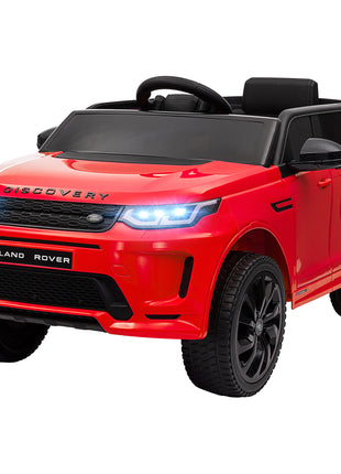 Land Rover Discovery Sport Licensed 12V Kids Ride on Car with Remote Control Soft Start, LED Lights, Red