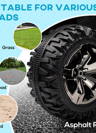 12V 4 Wheeler Kids ATV with Music, Headlights for 37-60 Months Boys and Girls, Green