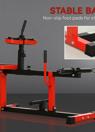 Adjustable Steel Seated Calf Raise Exercise Strength Training Gym Equipment, Red