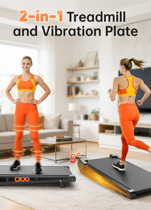 Akluer S49AD Vibration Walking Pad Treadmill