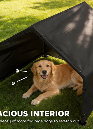 Dog Shade Shelter Outdoor, Dog House Outside with Canopy, Pet Tent for Small Medium Large Breeds