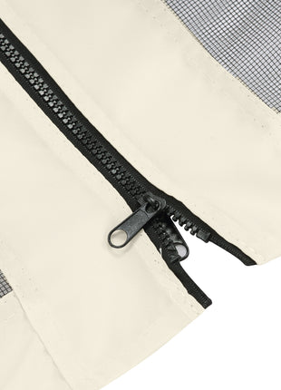 Replacement Mesh Sidewall Netting for 12' x 12' Gazebos and Canopy Tents with Zippers, (Sidewall Only) Cream