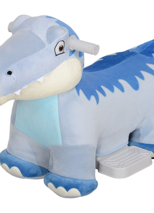6V Kids Electric Ride on Animal Tyrannosaurus with Music Forward for Aged 18-36 Months, Blue