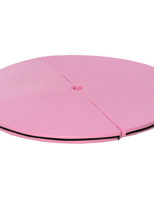 Pole Dance Mat, 2"T x 5'W Folding Pole Crash Mat for Home, Lightweight and Foldable, Pink
