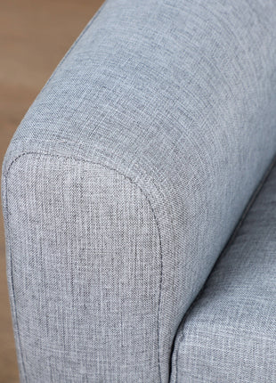 2-Seat Kids Sofa, Toddler Sofa Couch, Linen-Like Fabric & Wood Frame Sofa Chair for Ages 3-7, 11" High Seat, Gray