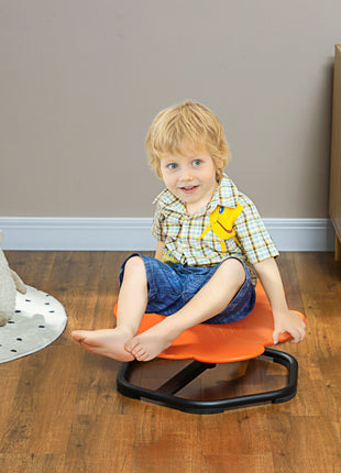 Sensory Spinning Chair for Autism, Kids, Training Body Balance & Coordination, Orange