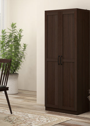 63" 2-Door Kitchen Pantry, Freestanding Cabinet with 2 Adjustable Shelves for Dining Room, Cinnamon Cherry Wood Grain