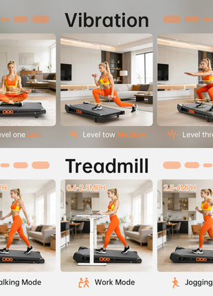 Akluer S49AD Vibration Walking Pad Treadmill