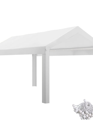 10 x 20ft Carport Roof, UV Resistant Canopy Replacement, Fits 84C-378V00 and 84C-206 Series, White