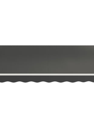 12' x 10' Electric Retractable Awning, Sun Shade Shelter with Remote Controller and Crank Handle for Deck, Black