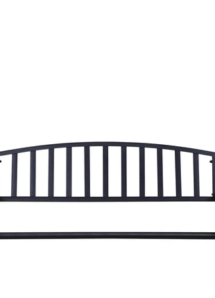 2-Person Metal Outdoor Porch Swing, Hanging Outdoor Swing Chair, 528lb Weight Capacity, Black