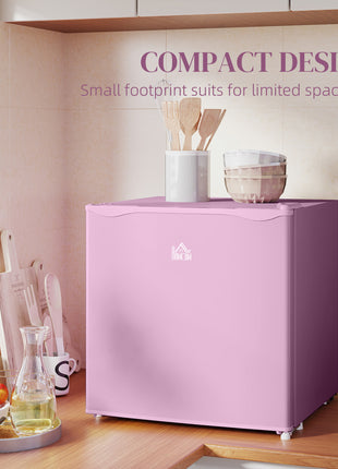 1.1 Cu.Ft Countertop Mini Freezer, Compact Upright Freezer with Removable Shelves, Pink
