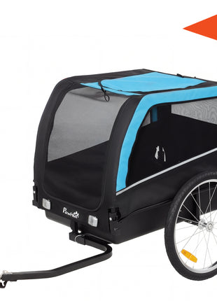 Dog Bike Trailer, Pet Cart Bicycle Carrier with 20" Air Tires, Quick-Release Wheels, Reflectors, Flag