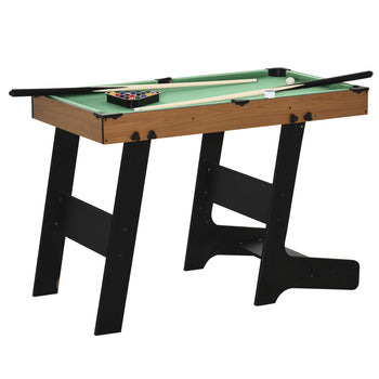 38'' Mini Pool Table Set Tabletop Billiards Game, Fun for Whole Family Game Room Man Cave, with Easy Folding for Storage, with Balls, Cues, Chalk, Brush