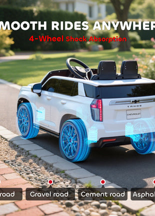 Electric Ride on Car 12V Kids Ride-on Toy, White