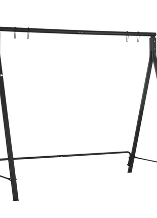 Metal Porch Swing Stand, Heavy Duty Swing Frame, Hanging Chair Stand Only, 528 LBS Weight Capacity, for Backyard, Patio, Lawn, Playground, Black