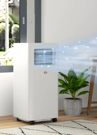 8000 BTU Mobile Air Conditioner, 345 Sq. Ft., AC Unit with Dehumidifier, Sleep, 24H Timer On/Off, Window Kit, White