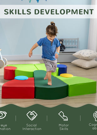 10-Piece Rearrangeable Foam Playset Soft Play Equipment Toddler Educational Toy