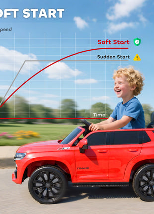 Electric Ride on Car 12V Kids Ride-on Toy, Red