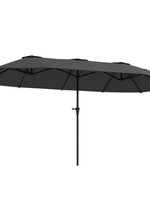 13 ft. Extra Large Patio Umbrella with Easy Crank Handle, Vents for Outdoor, Patio, UPF30+, Dark Gray