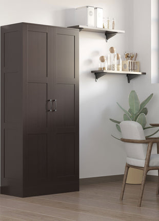 Storage Cabinet w/ Storage Shelves, Pantry Cabinet, Coffee