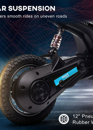 24V 350W Electric Dirt Bike Up to 15 MPH w/ Twist Grip Throttle, Blue