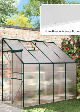 14 Pieces Twin-Wall Polycarbonate Panels Waterproof UV Protected Polycarbonate Greenhouse Panels, 4' x 2' x 0.16", Clear