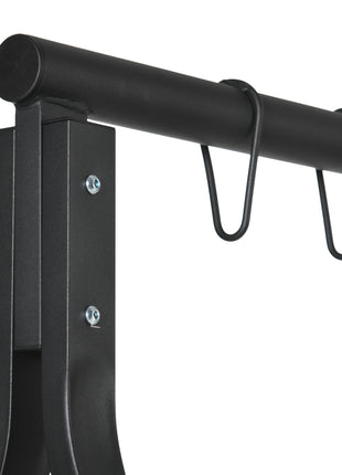 Metal Porch Swing Stand, Heavy Duty Swing Frame, Hanging Chair Stand Only, 528 LBS Weight Capacity, for Backyard, Patio, Lawn, Playground, Black