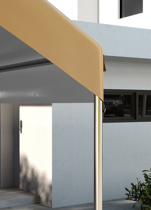 20' x 10' Carport Replacement Canopy for Model 84C-207WT or 84C-386V00WT with Ball Bungee Cords, Beige (Only Cover)
