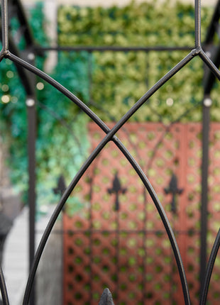 7Ft Garden Arch Arbor, Metal Arch Trellis for Climbing Vines, Garden Archway for Wedding, Bridal Party, Ceremony