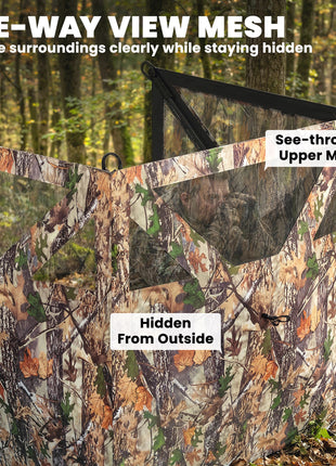 Camping Hunting Blind, 3-Panel Blind See Through for Hunting Camping 176" x 58.3" Camouflage