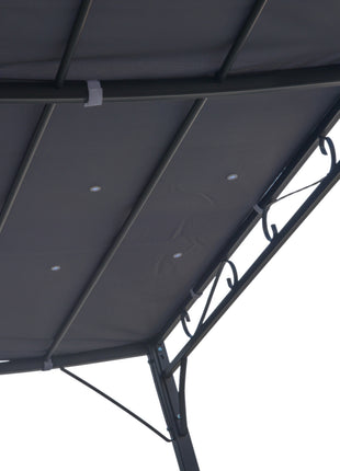Durable 10x10 Steel Pergola, Wall-Mounted with Canopy for Patio Perfect for Homeowners, Gray