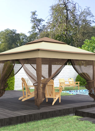 Patio Bench, Garden Bench with Middle Table and Umbrella Hole, Wooden Outdoor Bench for Patio, Porch, Poolside, Balcony, Natural