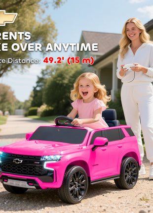 Electric Ride on Car 12V Kids Ride-on Toy, Pink