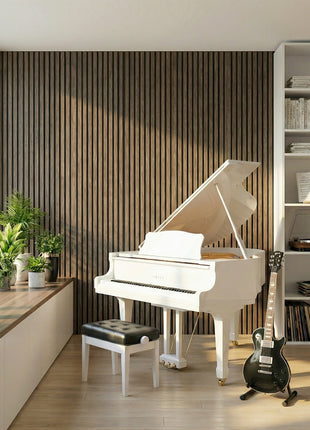47" x 24" Wood Panels for Wall, 4 Pack Acoustic Panels, Sound Absorbing Slat Wall for Wall Decor, Home, Walnut