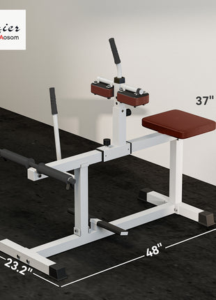 Adjustable Steel Seated Calf Raise Exercise Strength Training Gym Equipment, Brown