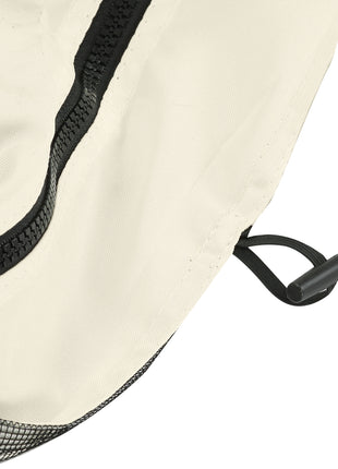 Replacement Mesh Sidewall Netting for 12' x 12' Gazebos and Canopy Tents with Zippers, (Sidewall Only) Cream