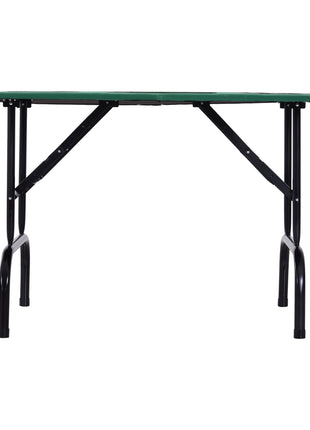 Poker Table Foldable, 47" Octagon Blackjack Poker Game Table for 8 Players with Cup Holders and Chips Tray, Green Felt